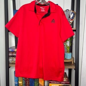 Reebok Bold Red Polo Shirt for Men